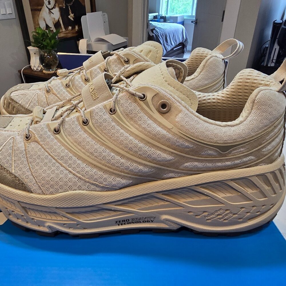 Men's Hoka One U Stinson EVO OG Oat Running Off-White Cream 1155350-OTTM size 10